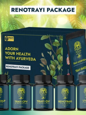 Renotrayi Package | It increases the excretion of urine with harmful toxins like creatinine, urea, and uric acid from the body.